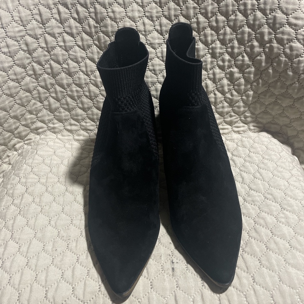 Cole Haan Black Suede Ankle Booties